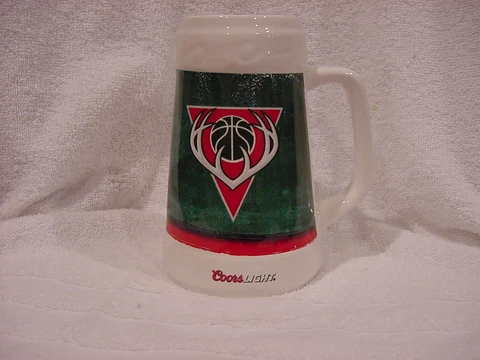 BEAUTIFUL 2015 Milwaukee Bucks 7 Inch Coors Light SGA Tankard Mug, MINT!! Cover