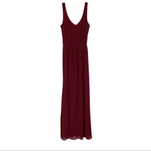 Show Me Your MuMu Kendall Maxi Dress L Maroon - Picture 1 of 10