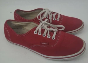 Scarpe basse Vans Off The Wall rosso ciliegia tela taglia uomo 7 donna 8,5 skate - Foto 1 di 12