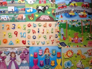 Wooden Jigsaw Puzzle Most With Easy Inset Grip Pieces For Pre School Children. - Picture 1 of 188