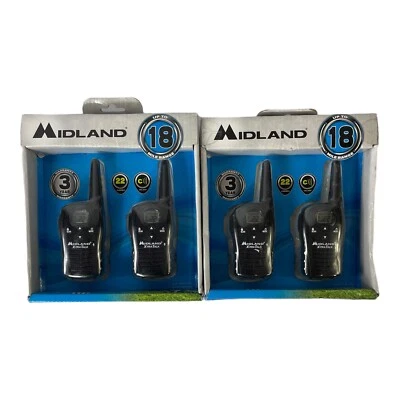 Midland LXT118 - Radios de 2 vías - Lote de 2 (4 en total) NUEVO Caja dañada Foto 1 de 3