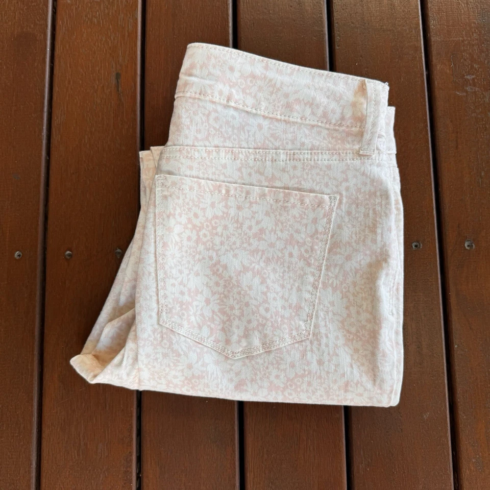 NYDJ Not Your Daughters Jeans Size 6 Clarissa Ankle Jeans Pink Floral Casual - Image 1 of 4