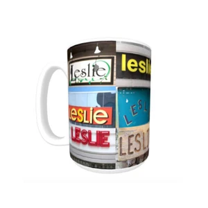 Tazza/tazzina da caffè LESLIE con il nome in foto segno reale - Foto 1 di 3