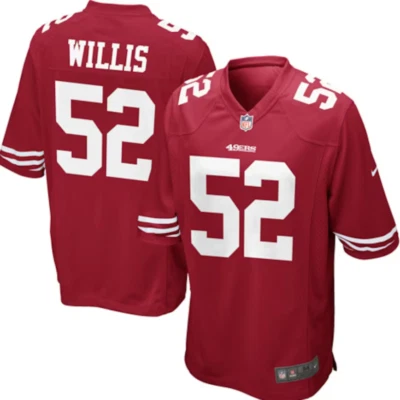 San Francisco 49ers Patrick Willis #52 Game Garnett Men's Jersey - Image 1 of 2
