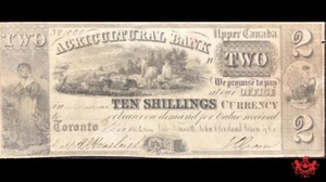 1835 Agricultural Bank $2 Binary Number 1000 - F/VF - 20-12-02-06 - Picture 1 of 2