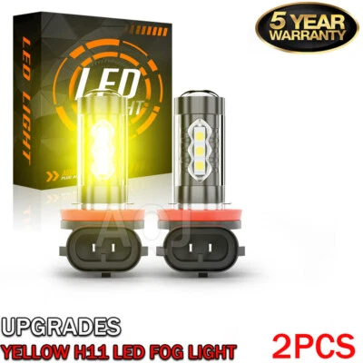 Bombillas antiniebla LED H11 dorado amarillo para BMW 320i 328i 335i 525i 528i 535i xDrive Foto 1 de 4