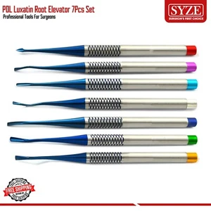 Dental PDL Luxating Elevators Set blau titanbeschichtete Spitzen + gratis Kassette - Bild 1 von 9