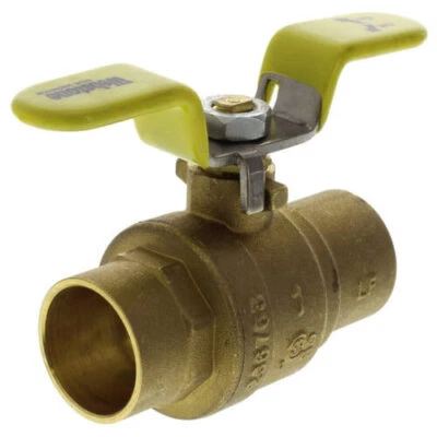 Válvula de bola de puerto completo de sudor de 1" con mango en T (sin plomo) 51704WT Foto 1 de 3