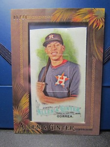 2016 TOPPS ALLEN & GINTER CARLOS CORREA MINI FRAMED ASTROS 1/1 ASTROS 6/10 A1397
