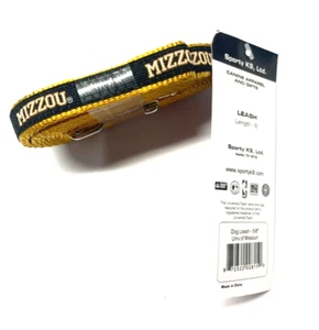 Guinzaglio per cani Sporty K9 - Università del Missouri Tigers NCAA - 6' x 5/8" NUOVO - Foto 1 di 3