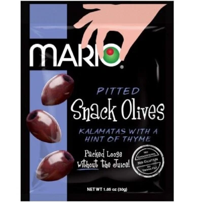 Mario Camacho Foods Pitted Snack Olives - Kalamata Olives with a Hint of Thym... - Image 1 of 4