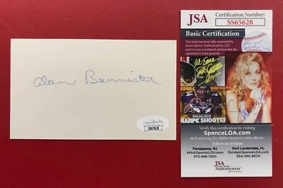 Alan Bannister Signed 3x5 Index Card JSA Certified MLB Chicago White Sox AUTO! - Image 1 of 4