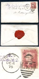 Penny Plate SG43 Plate 166 On Cover with Contents - Picture 1 of 1