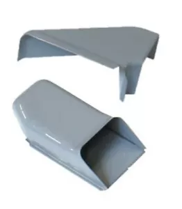 Gloss Grey Doghouse Oil Cooler 2 pc Tinware VW Dune Buggy Bug Ghia Thing Bus Bug - Picture 1 of 4