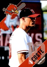 2018 Fargo-Moorhead RedHawks Team Issue #8 Chris Coste Dent Minnesota MN Card