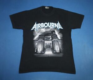 Y2K Airbourne Shirt Runnin 'Wild Double Sided Hard Rock Band Men's Tee Small