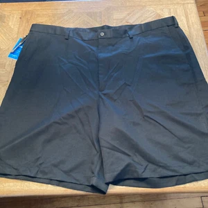NWT Haggar Men's Black Dress Shorts, Size 52, Cool 18 - Picture 1 of 9