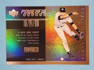 1999 Upper Deck Powerdeck Powerful Moments Derek Jeter New York Yankees #P5 ⚾ - Picture 1 of 2