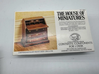 House of Miniatures Kit #40042 1:12 Chippendale Slant Front Desk Circa 1750 - Image 1 of 3