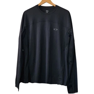 Oakley Black Long Sleeve Slim Fit Shirt Men's Size M Active Outdoor - Picture 1 of 11