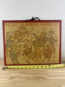 University of Nebraska Football 1972 Program Home Game Map Picture Poster 15x12 - Picture 1 of 10