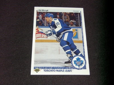 ED OLCZYK TORONTO MAPLE LEAFS 1990-91 UPPER DECK HOCKEY CARD #222 - Image 1 of 3
