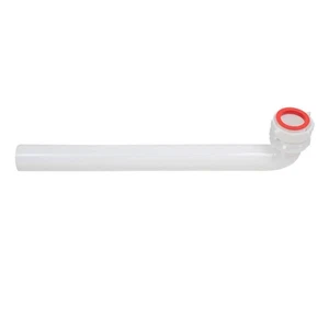1-1/2 in. x 15 in. White Plastic Slip-Joint Sink Drain Outlet Waste Arm - Picture 1 of 6