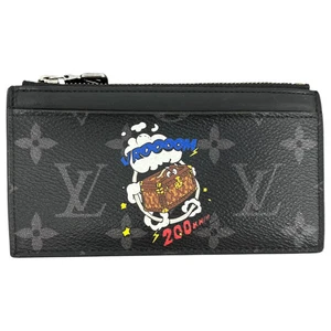 Louis Vuitton Portamonete Uomo Monogramma Eclissi Nero - Foto 1 di 8