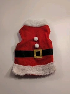 PET HOLIDAY SANTA CLAUS DOG / PUPPY / CAT COSTUME SIZE: XS - Picture 1 of 6