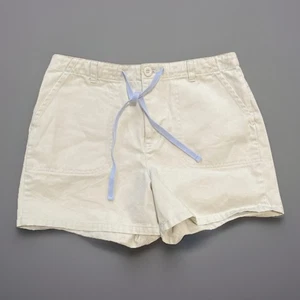 Old Navy Women's Drawstring Utility Shorts Vintage Beige Size 4 Flat Front - Picture 1 of 11