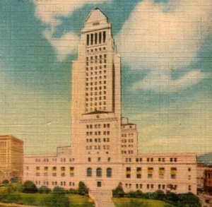 Postal de colección nueva Los Angeles LA Civic Center California CA - Imagen 1 de 3