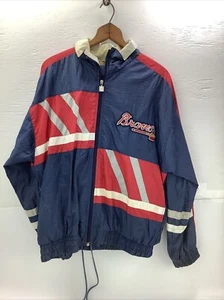 Vintage Atlanta Braves Pro Player Windbreaker Sweats Set - Picture 1 of 8