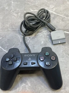 Sony PlayStation One PS1 Official OEM Black Controller SCPH-1080 Tested Works - Picture 1 of 7