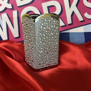 Bath Body Works RINESTONE BLING ESPUMA DE MANO SOPORTE DE JABÓN MANGA TONO PLATEADO - Imagen 1 de 3