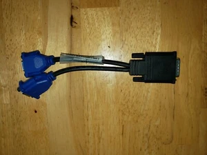 HP Dell DMS-59 VGA 1Ft Dual Monitor Splitter Y Cable  - Picture 1 of 1
