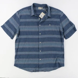 Faherty Brand S/S Breeze Shirt Ombre Striped Blue Sz. XXL Button Down Shirt $138 - Picture 1 of 6