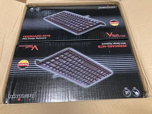 Qty 19 Perixx PERIBOARD-407 B Wired USB Mini Keyboard - Case of 19 NEW NIB - Picture 1 of 6
