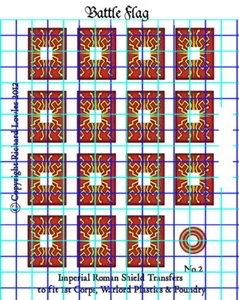 Warlord Games Roman Legionary Shield Waterslide Transfers by Battle Flag (Pat.2) - Bild 1 von 1