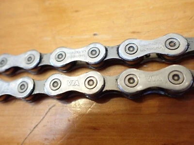 Shimano Ultegra chain 10 Speed part CN-6600 110 link more than 1/2 life left - image 1 of 4