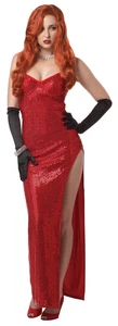 Disfraces de California Pantalla Plateada Sination Jessica Rabbit Disfraz de Halloween - Imagen 1 de 3