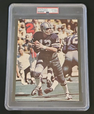 ROGER STAUBACH Signed Magazine Photo-HALL OF FAME-DALLAS COWBOYS-PSA - Image 1 of 4