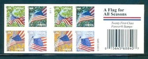 US 4785d Flag for All Seasons, 2013, genuine unfolded Booklet/20, S1111, MNH - Picture 1 of 2