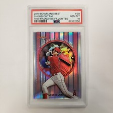 2019 Bowman's Best Shohei Ohtani 1999 Franchise Favorites #99FF-SO Angels PSA 10