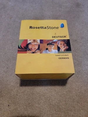 Rosetta Stone German Deutsch Ver 3 Complete Levels 1-5 Box Has Wear - Image 1 of 4