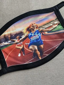 Sha’Carri Richardson Women’s 100 Meter Face Mask Reusable Washable Double Layers - Picture 1 of 2