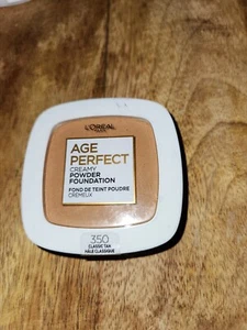 L’Oréal Paris Age Perfect Creamy Powder Foundation 350 Classic Tan 0.31 Oz - Picture 1 of 2