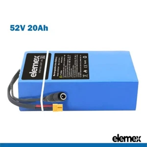 52V 20Ah eBike RECTANGLE Lithium Battery Pack W/BMS for 800W - 2000W Motor - Picture 1 of 3