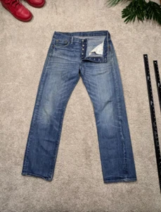 Jeans Levis 501 XX uomo 34x34 34 34 blu bottoni mosca dritto 501XX denim cotone - Foto 1 di 11