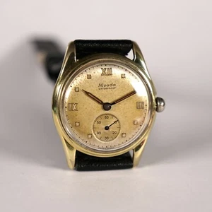 Vintage 50er Jahre NIVADA waterproof swiss made Herrenuhr mit ETA 900 vergoldet - Bild 1 von 10