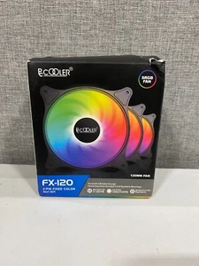 PC Cooler FX-120 -3 pin fixed color-SRGB FAN - Picture 1 of 2